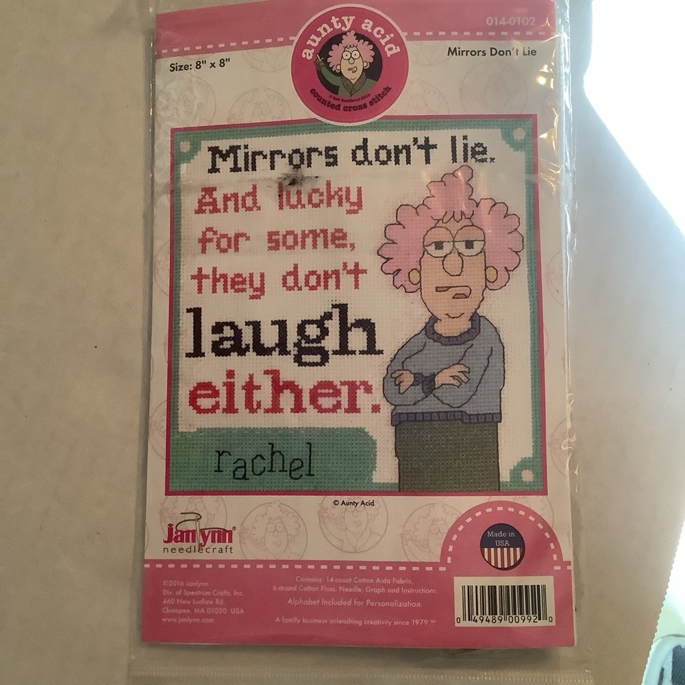 Aunty Acid Janlynn Needlecraft Counted Cross Stitchh